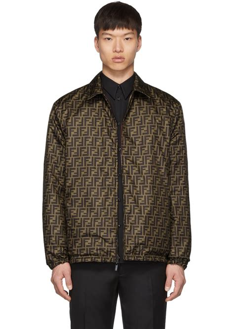 fendi plaid rib jacket